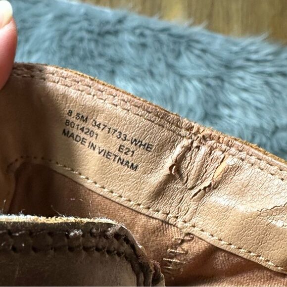 Frye Brown Heeled Boots with Chunky Heel and Open Toe - Picture 7 of 10